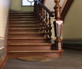 Malerbetrieb Kluge Renovieren nach Denkmalschutz Gewerbekunden Referenz Eisenacher Straße - Treppenhaus